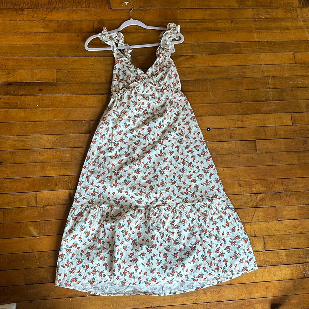 Ruffle floral dress